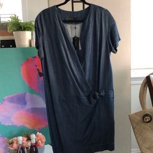 Cop Copine Short sleeve denim dress